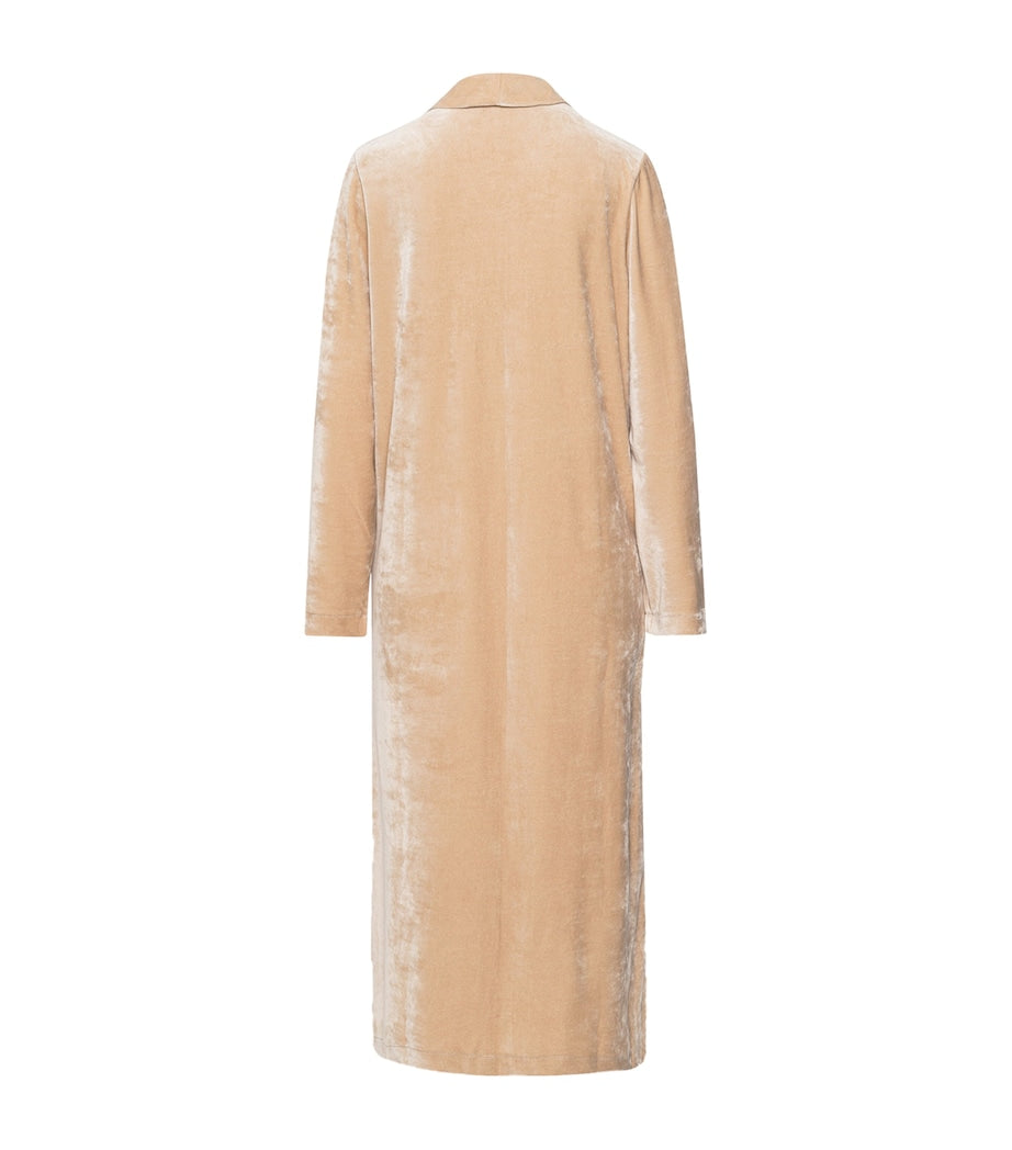 Hanro Beige Velour Favourites Robe