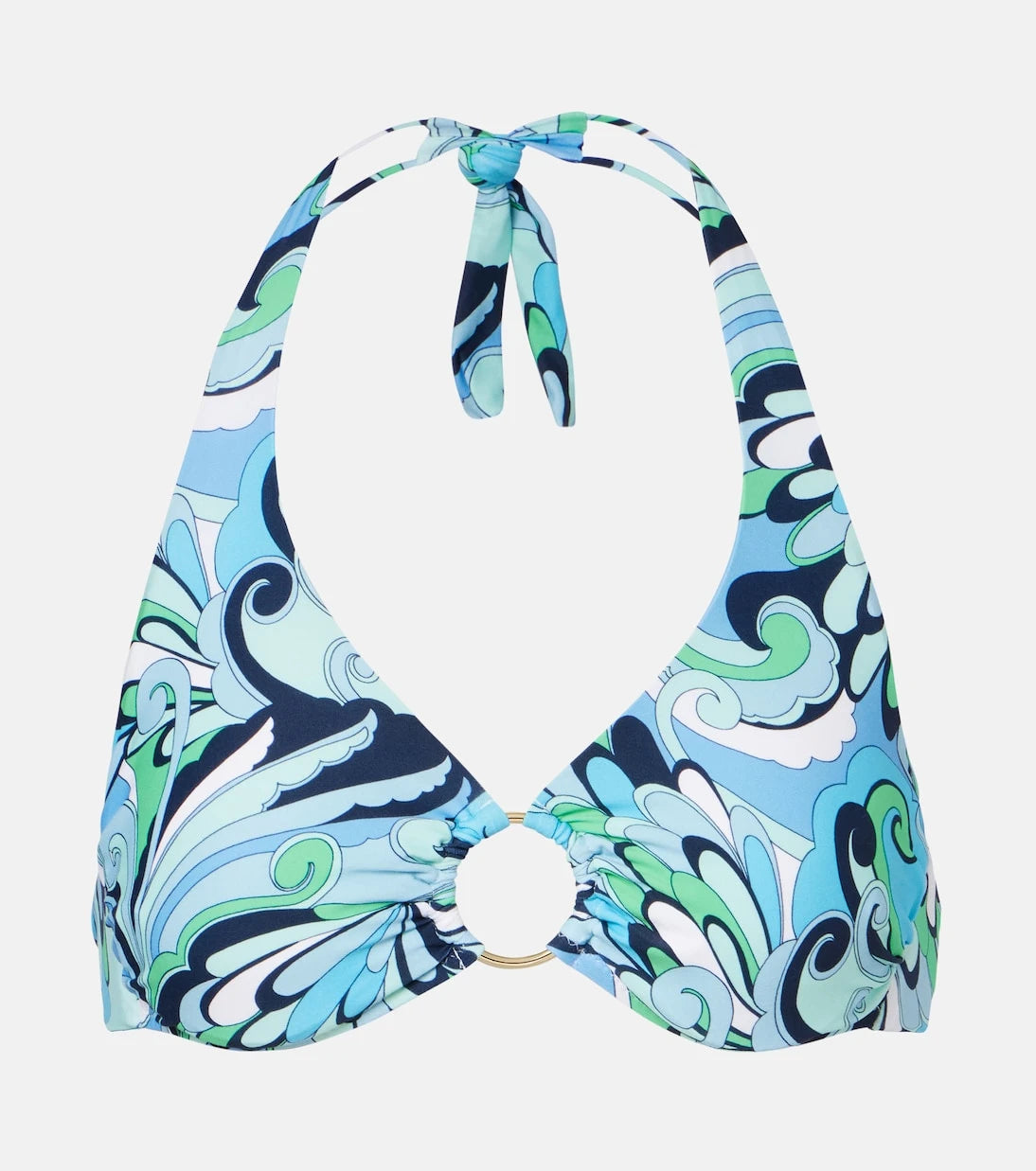 Melissa Odabash - Brussels printed ring-detail bikini top