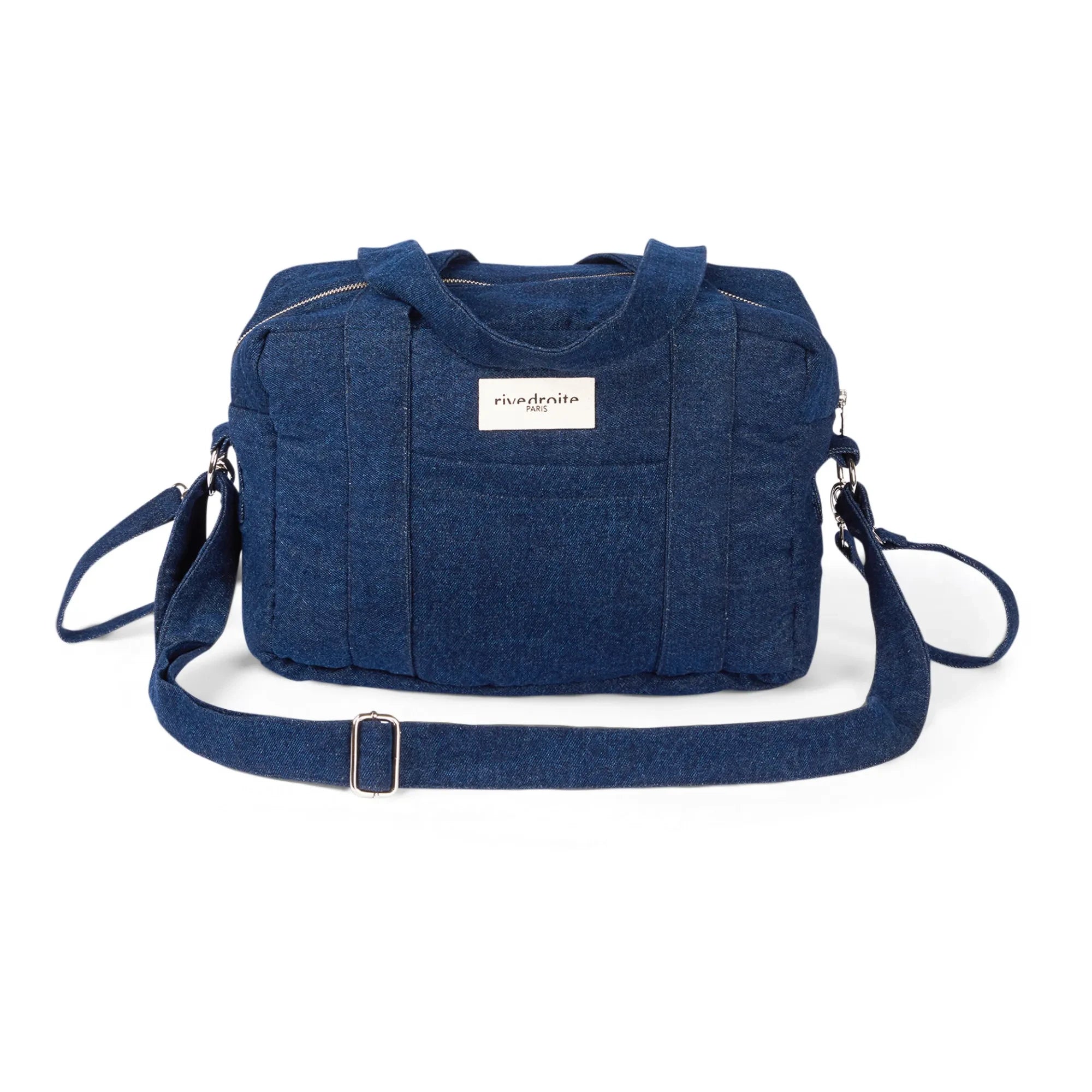 rivedroite - Mini Darcy Upcycled Denim Changing Bag | Denim brut