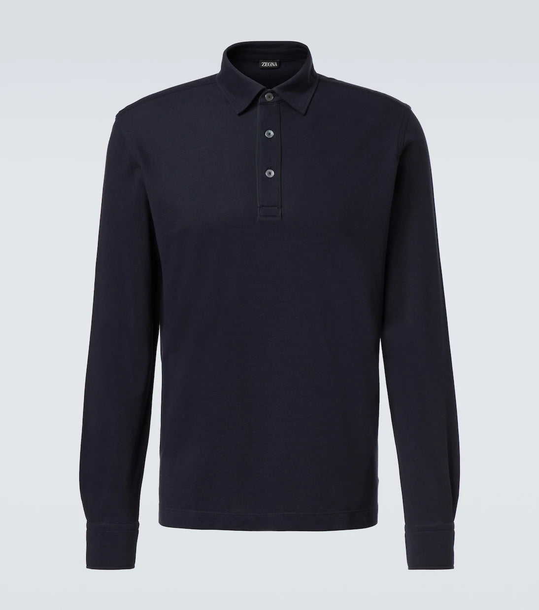Zegna - Cotton piqué polo sweater