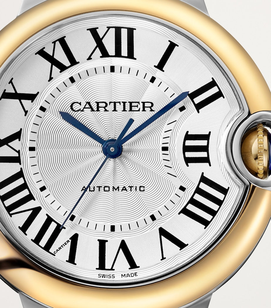 Cartier Yellow Gold and Stainless Steel Ballon Bleu de Cartier Watch 36mm