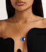 Yellow Gold, Diamond, Lapis and Turquoise Cosmic Love Necklace