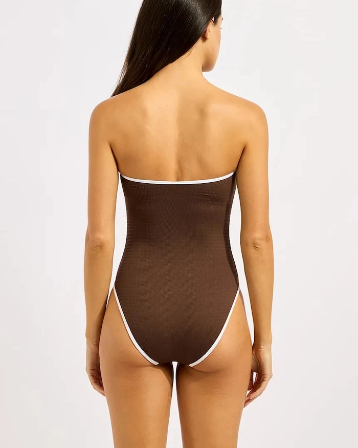 Seafolly Kadın Tek Parça Mayo Ring Front