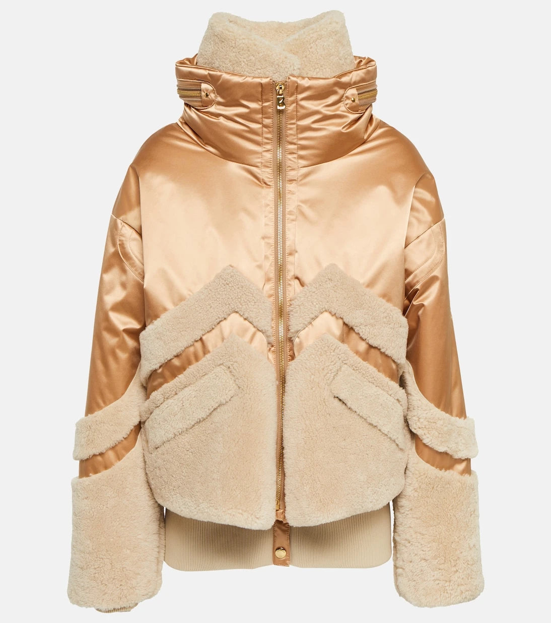 Bogner - Milia shearling-paneled down ski jacket