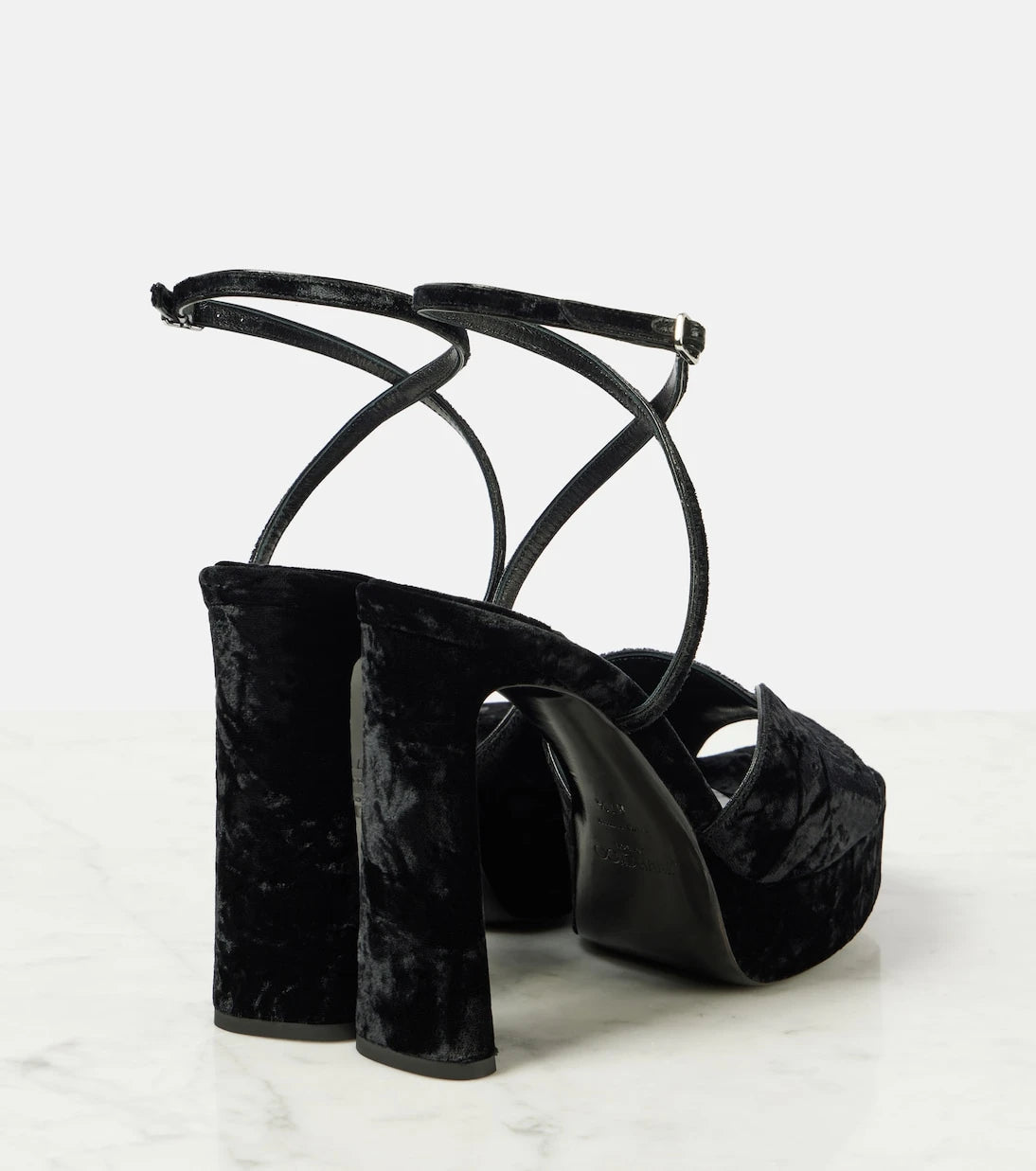 Jimmy Choo - Karli 125 velvet platform sandals