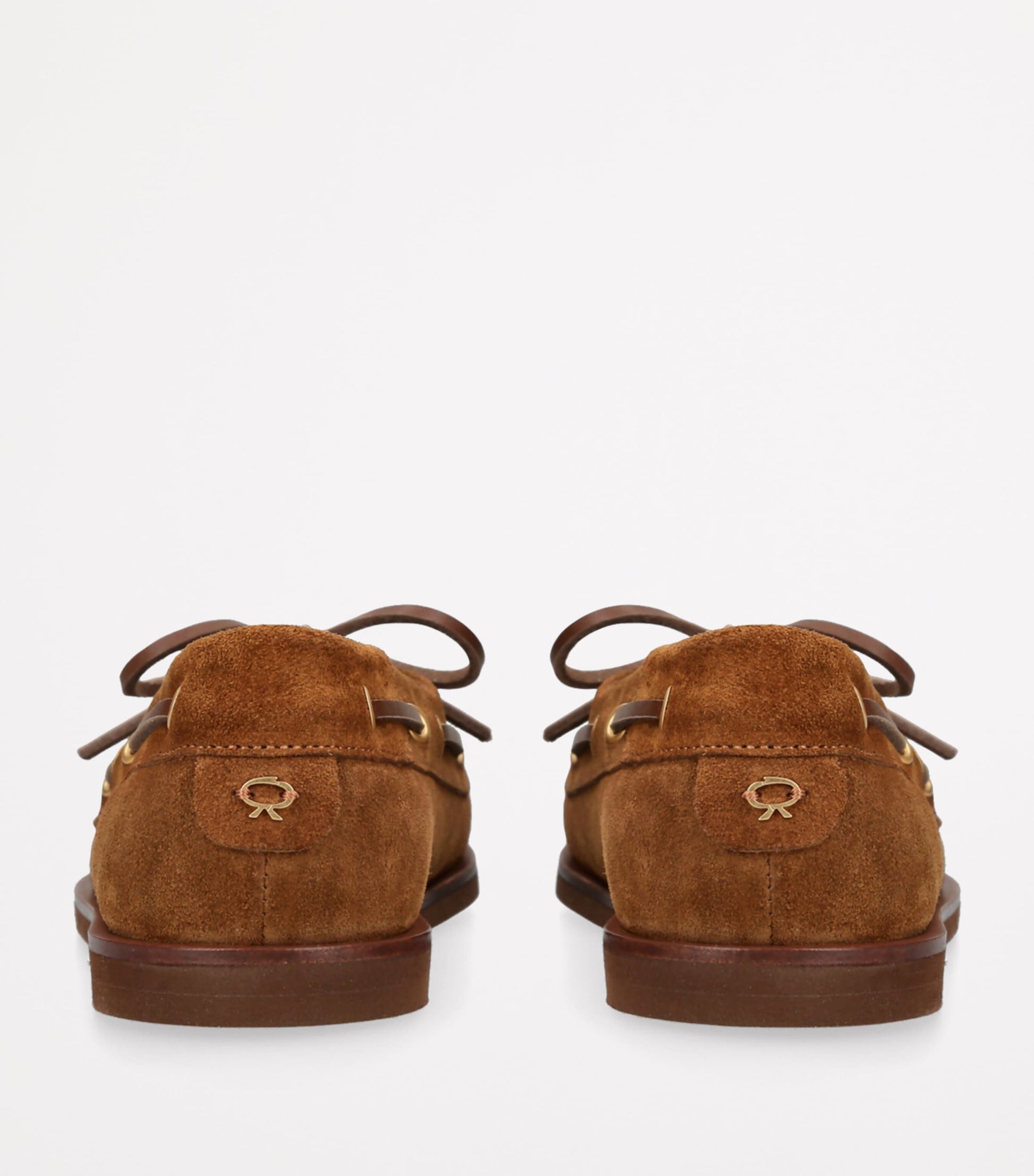 Gianvito Rossi Beige Suede Vandee Boat Shoes