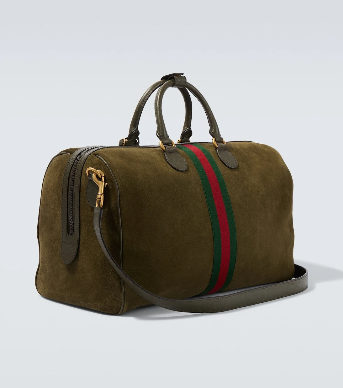 Gucci - حقيبة غوتشي سافوي دافل متوسطة من جلد الشمواه