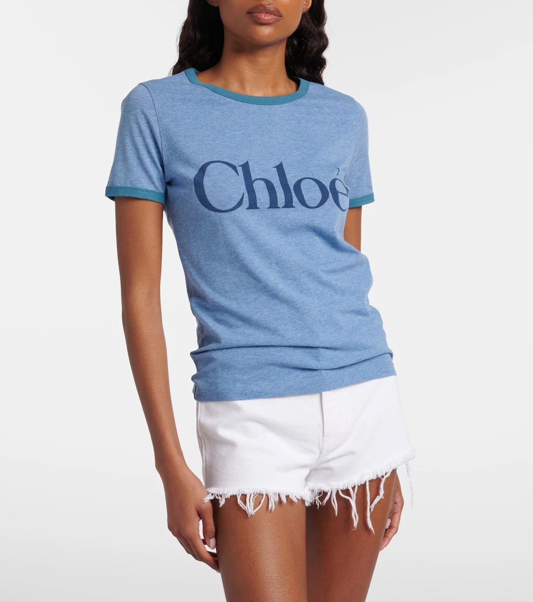 Chloé - Logo cotton-blend jersey T-shirt