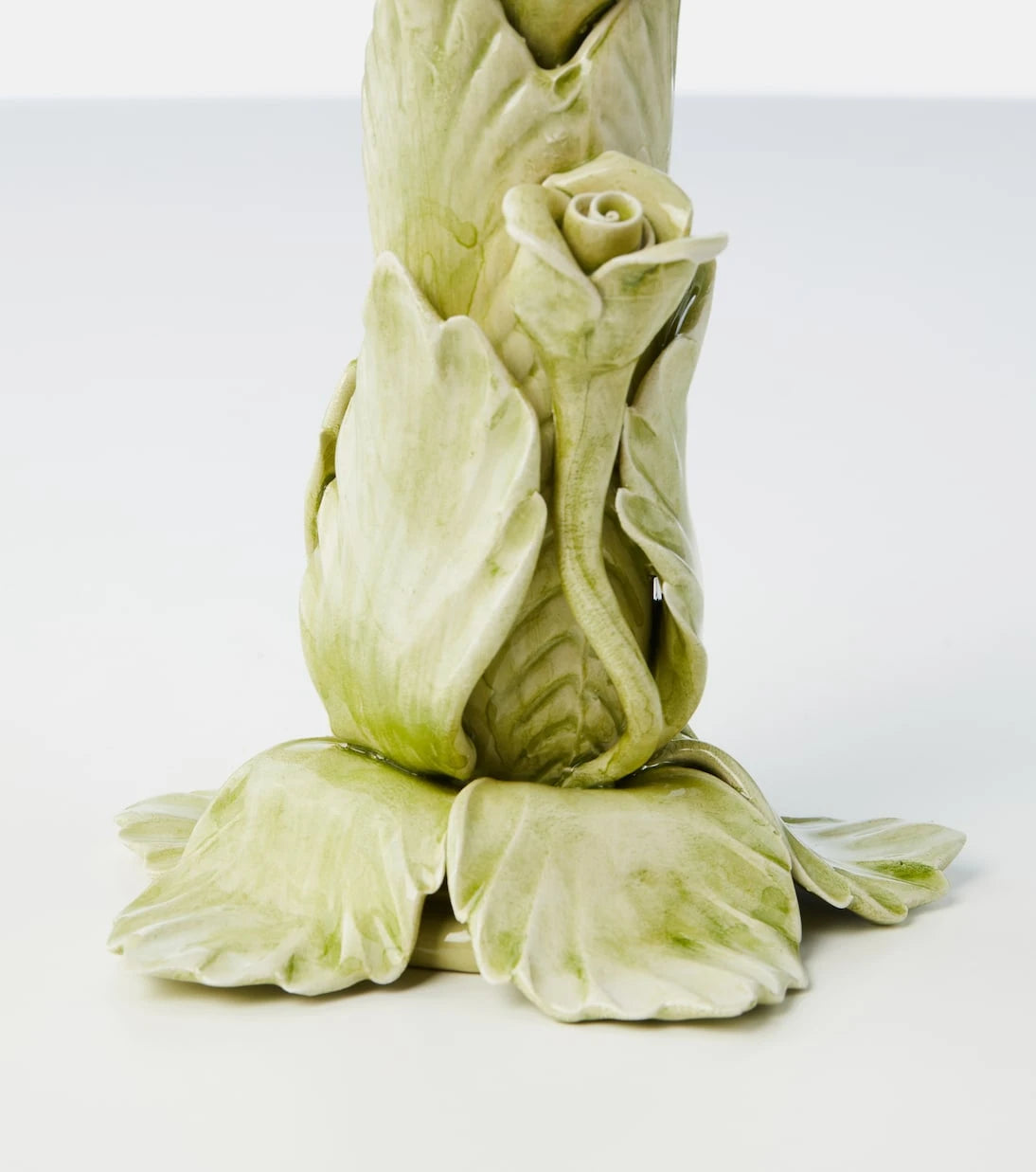 Bitossi - Set of 2 floral ceramic candleholders