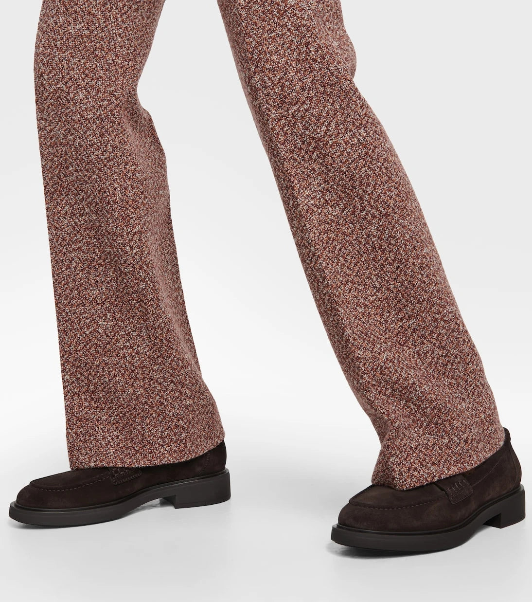 Gianvito Rossi - Harris shearling-lined suede loafers
