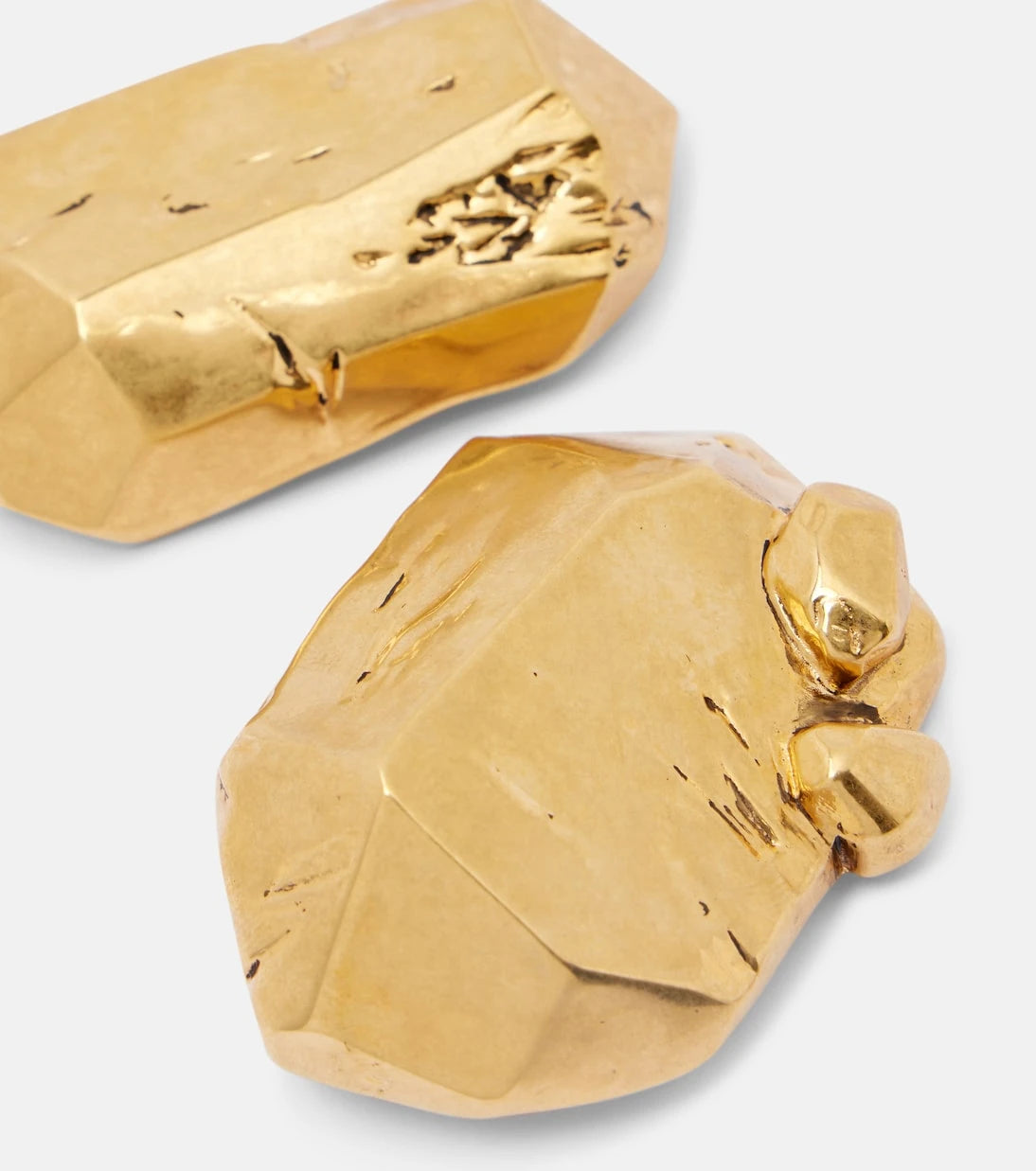 Saint Laurent - Organic clip-on earrings