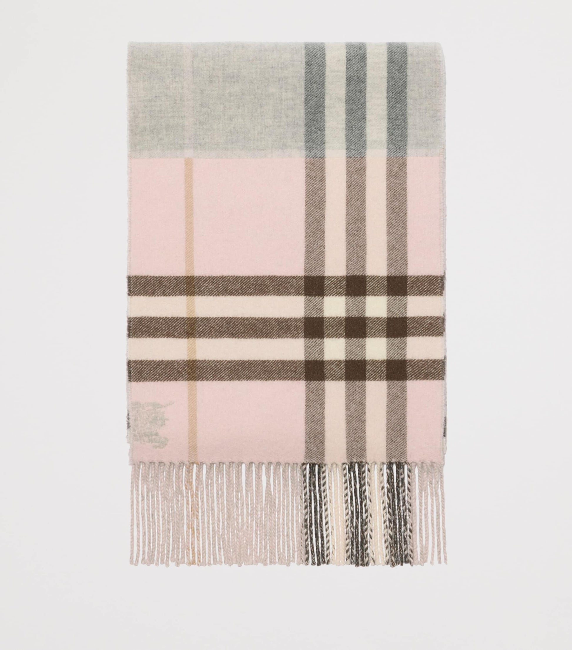 Cashmere Contrast Check Scarf