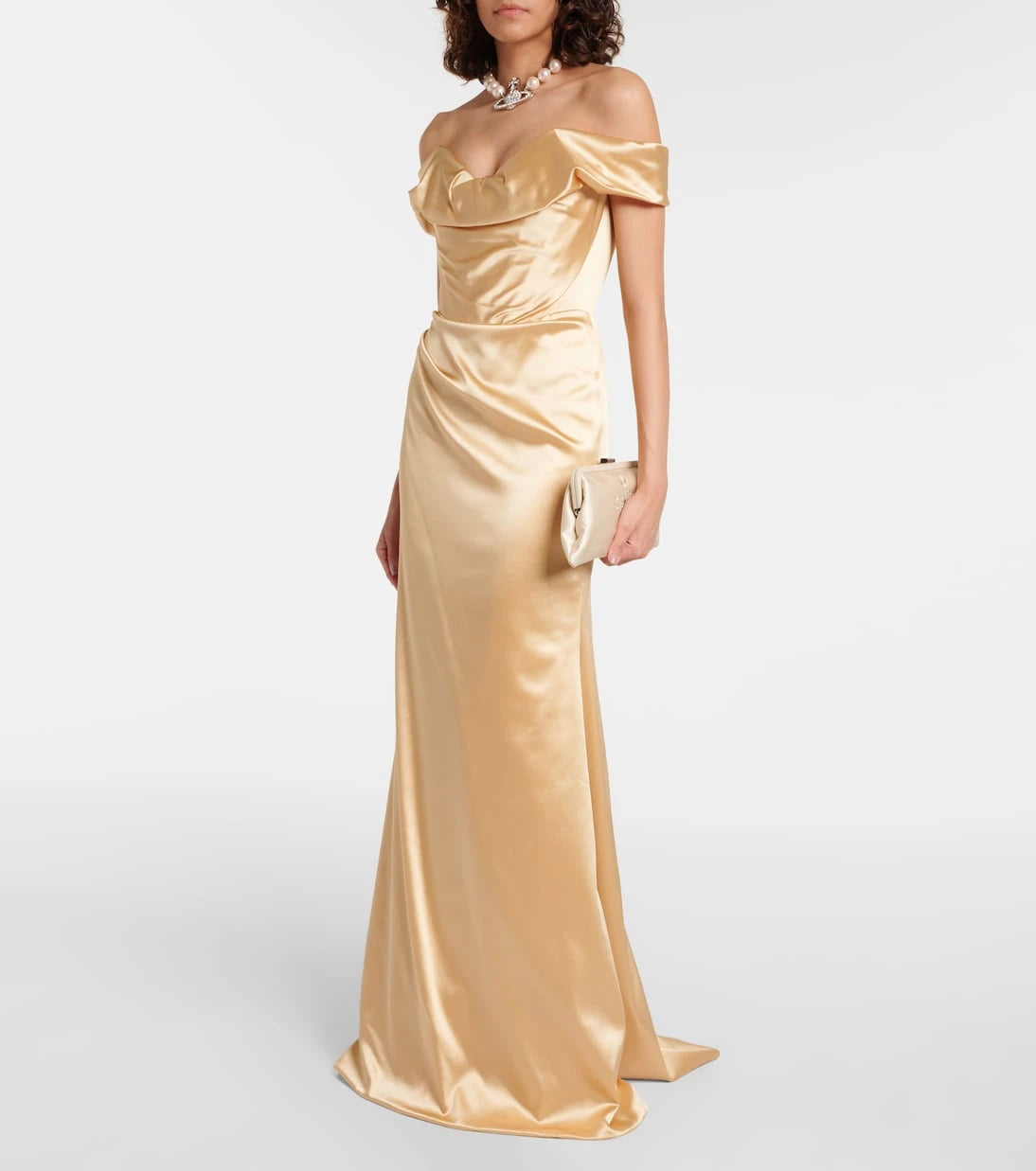 Vivienne Westwood - Nova Cora satin corset gown