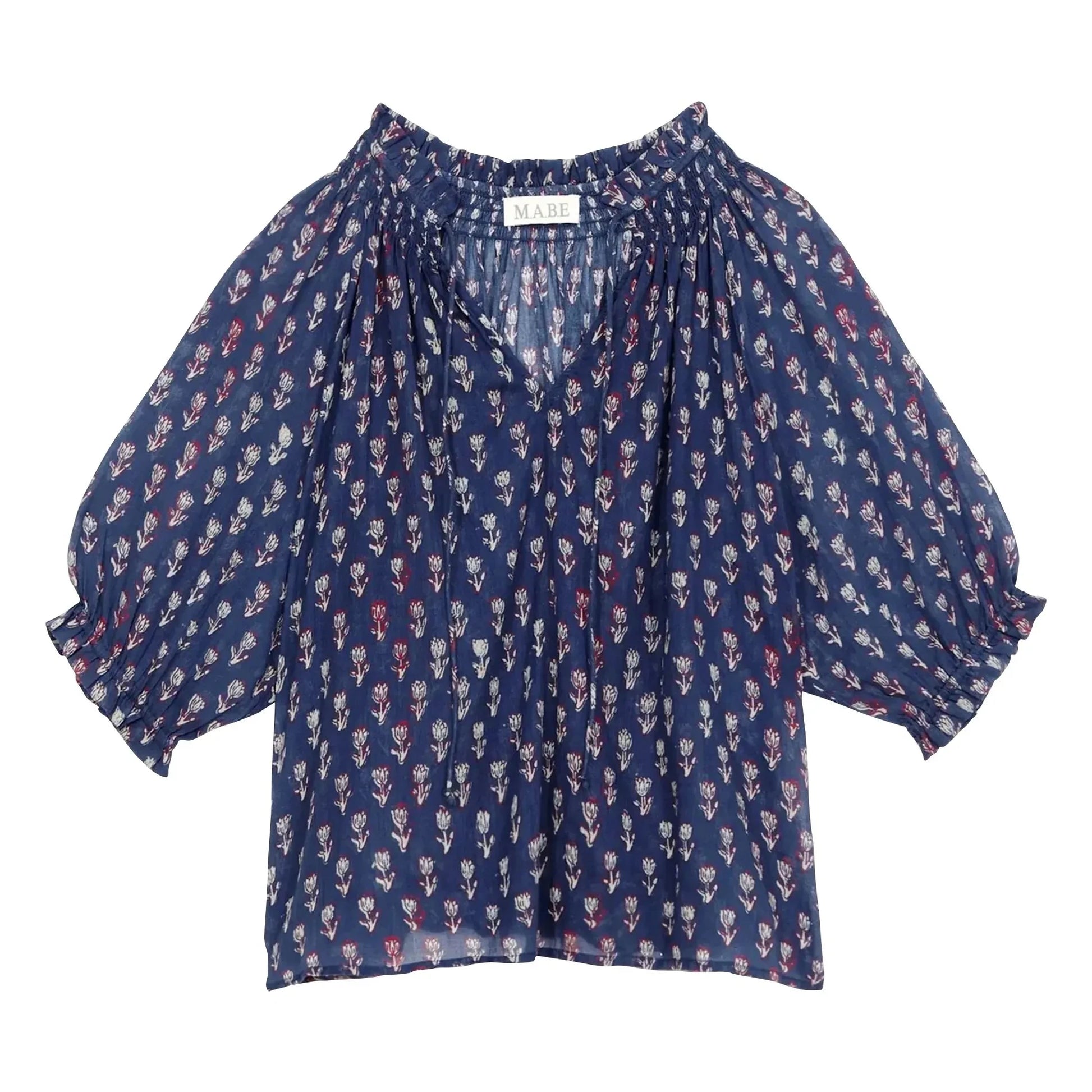 M.A.B.E. - Ari Cotton blouse | Indigo