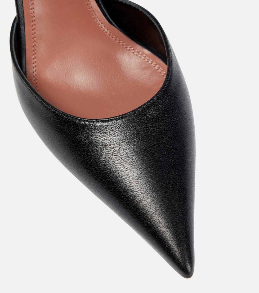 Amina Muaddi - Angelica leather platform pumps