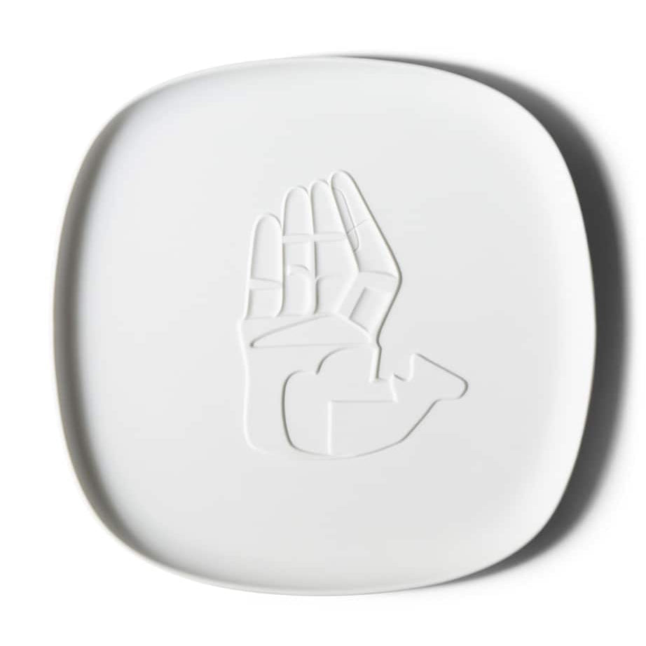 Cassina Cassina x Ginori 1735 Le Corbusier Collection Chandigarh La Main Ouverte Square Tray (33cm)