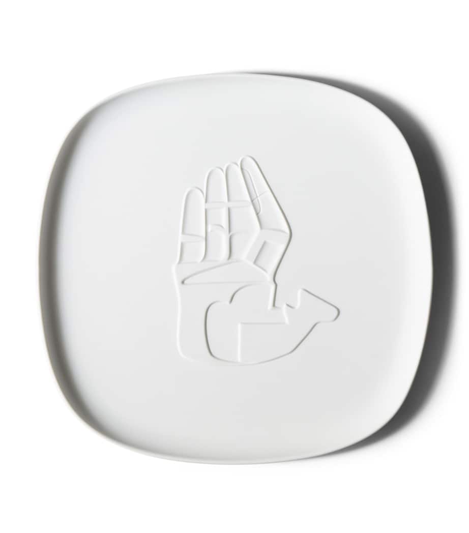 Cassina Cassina x Ginori 1735 Le Corbusier Collection Chandigarh La Main Ouverte Square Tray (33cm)