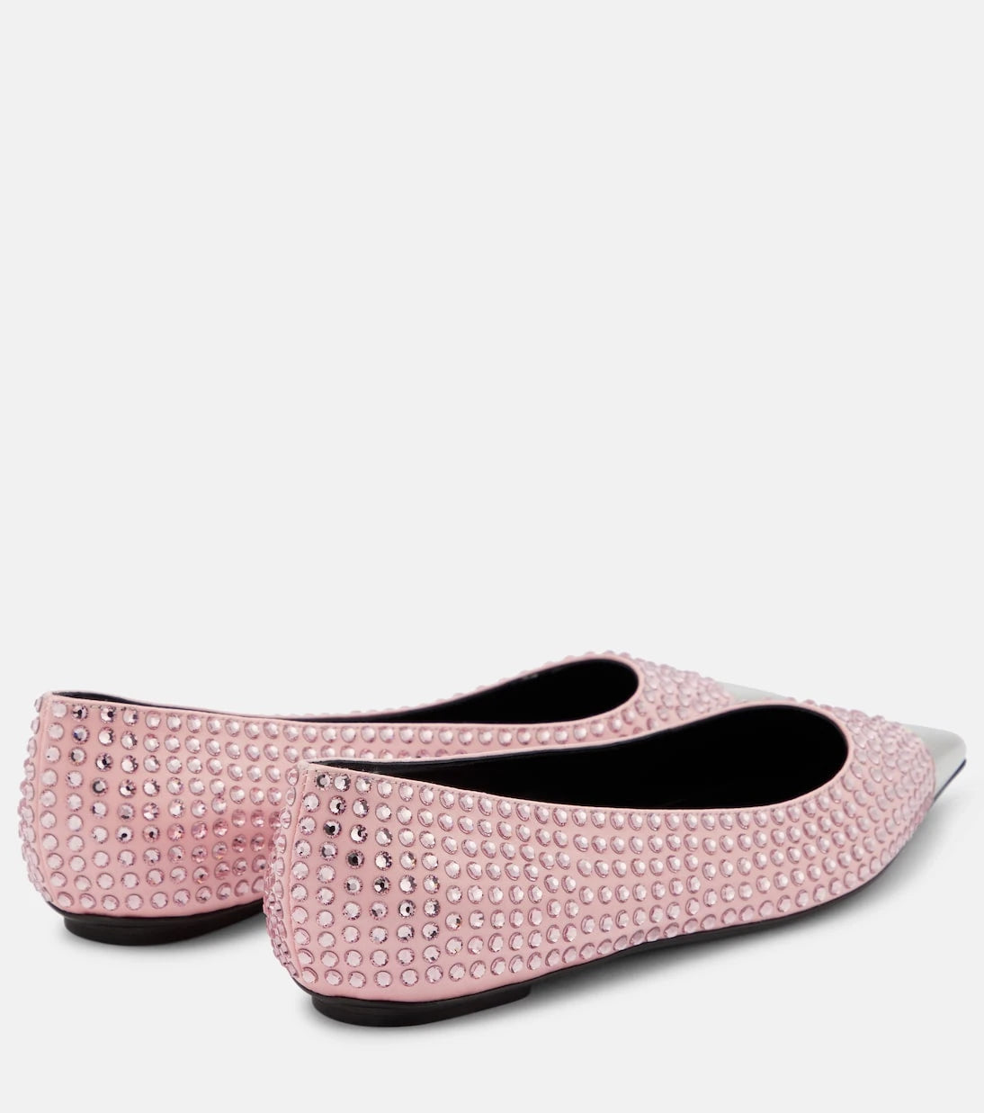 Area - Rhinestone-embellished ballet flats