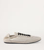 Prada Neutral Re-Nylon-Faux Suede Slip-On Sneakers