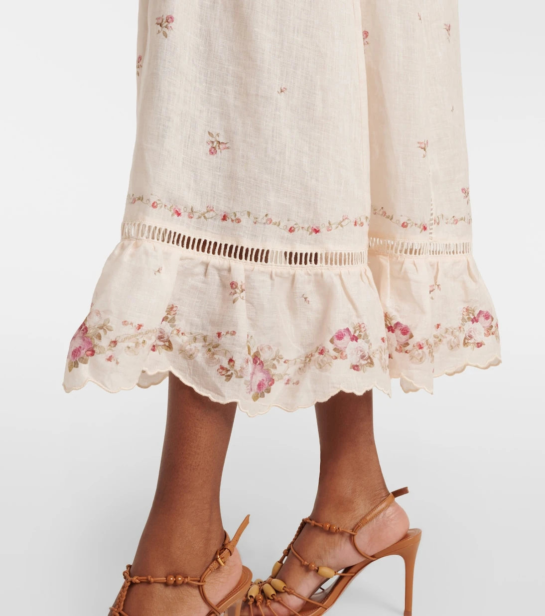 Zimmermann - Patience floral linen midi dress