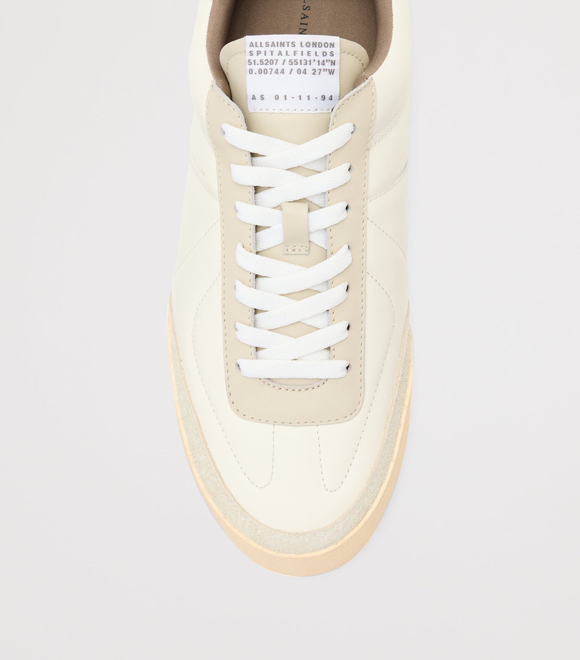 Leather Harri Low-Top Sneakers CHALK WHITE