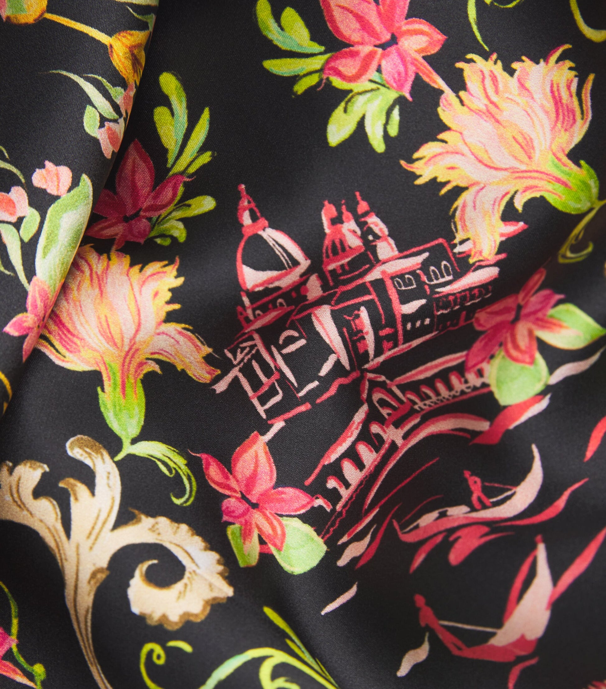 Saloni Silk Fabienne Maxi Dress