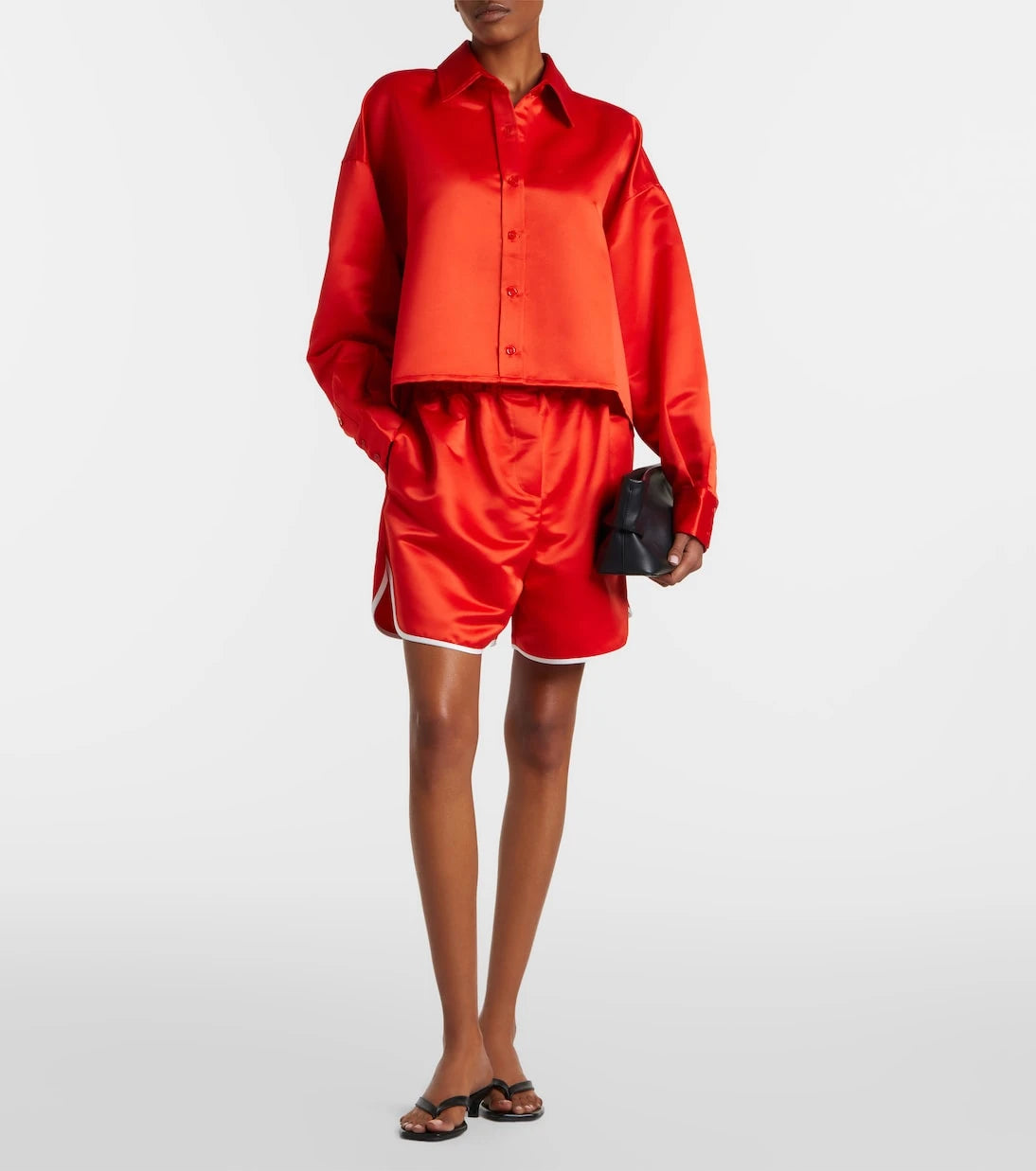 The Frankie Shop - Adia satin shorts