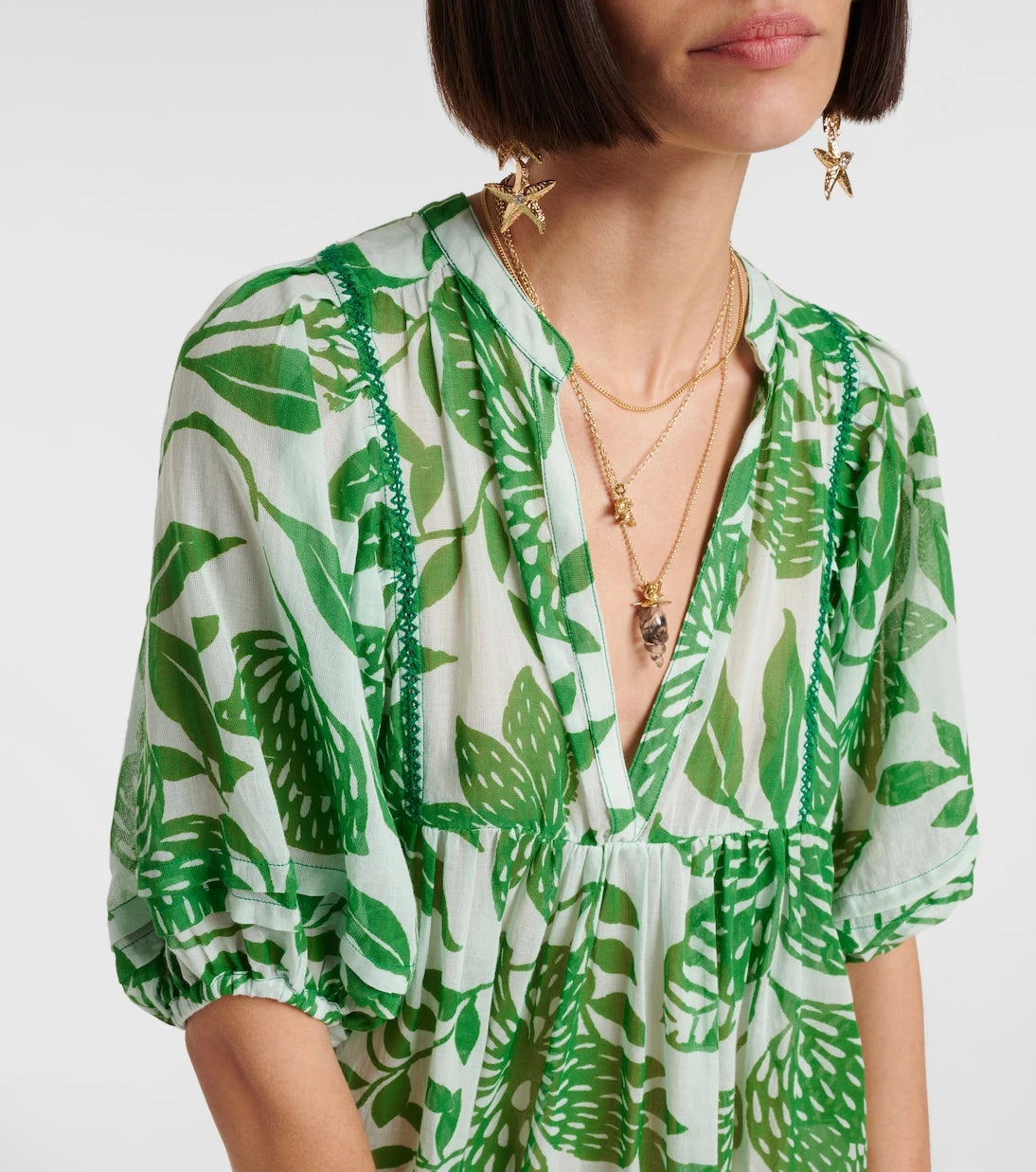 Poupette St Barth - Aria floral cotton minidress