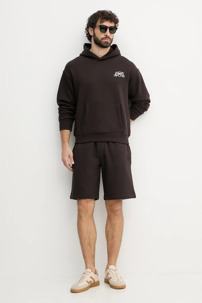 Lacoste суичър с качулка мъжки от памук