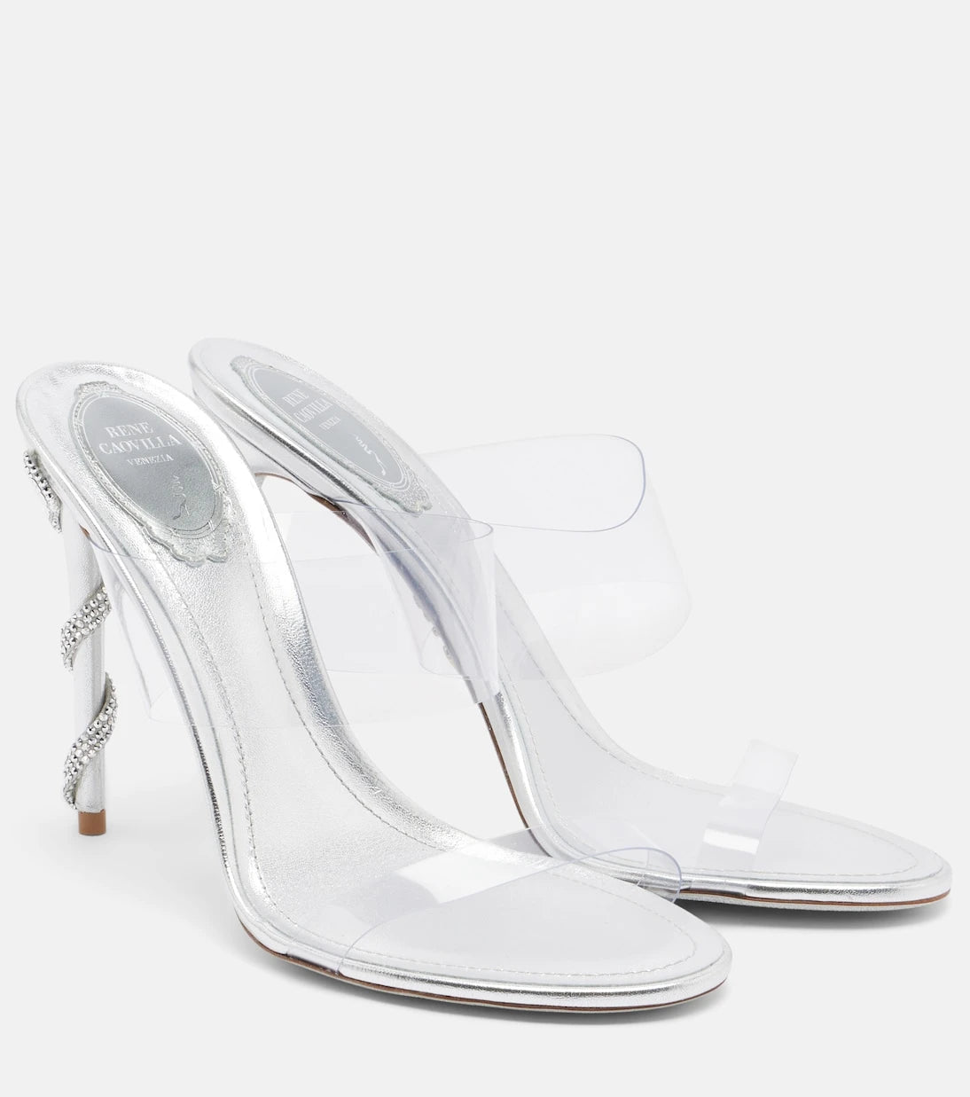 Rene Caovilla - Celebrity crystal-embellished PVC sandals