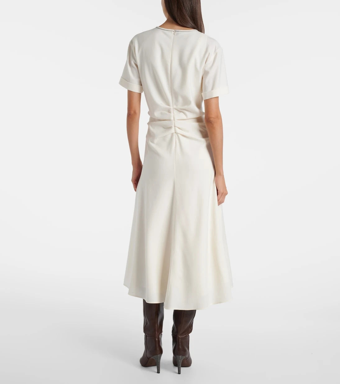 Brunello Cucinelli - Wool-blend midi dress