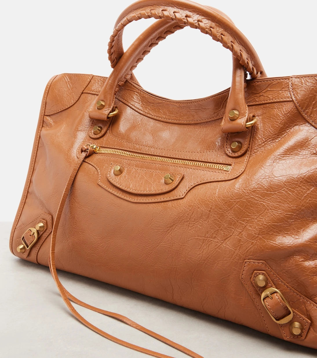 Balenciaga - حقيبة اليد الكبيرة Le City Medium من الجلد
