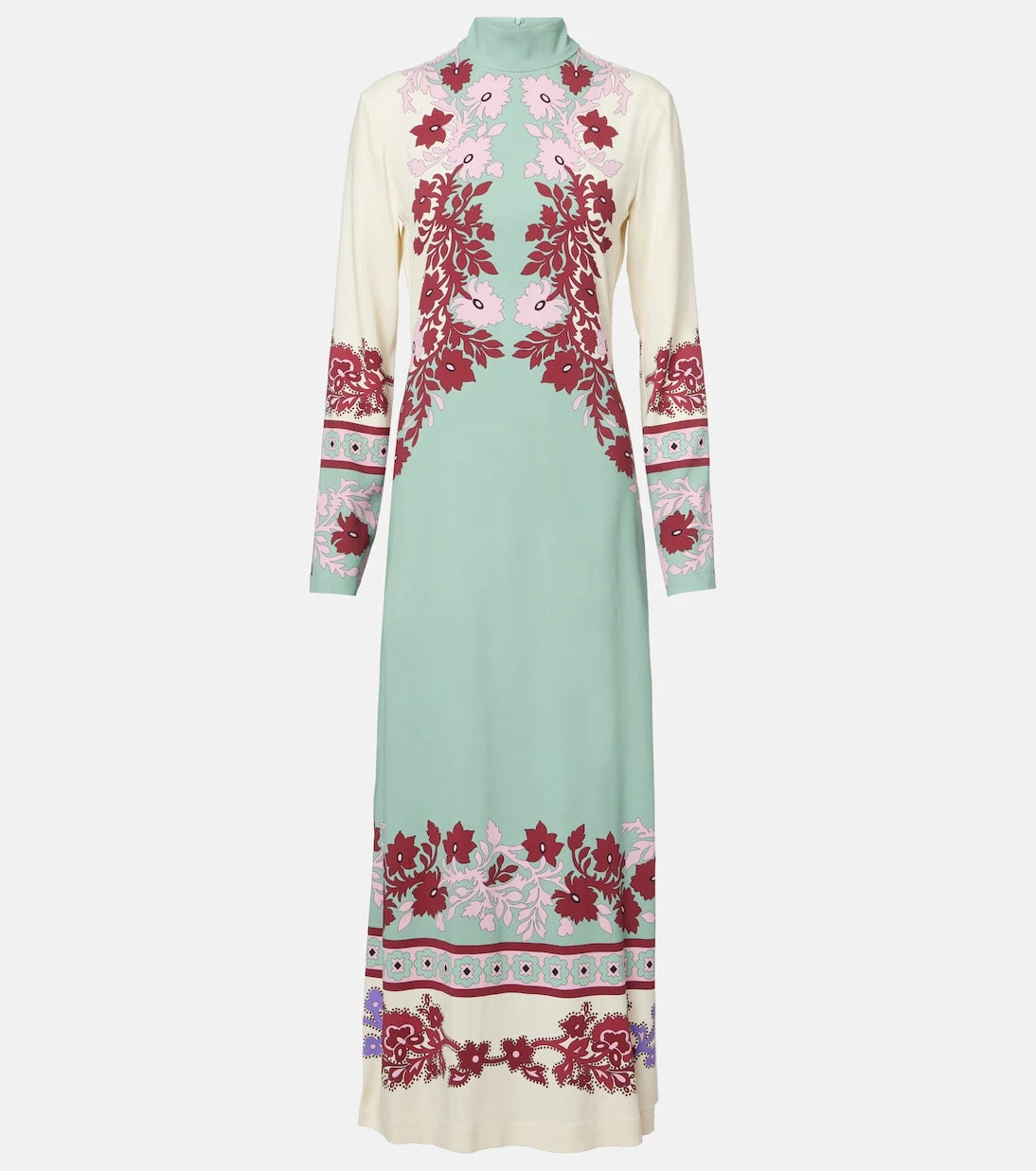 La DoubleJ - Halle floral satin maxi dress