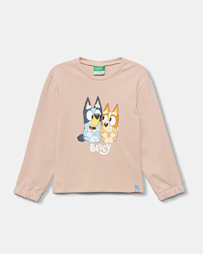 United Colors of Benetton Çocuk Pamuklu Sweatshirt