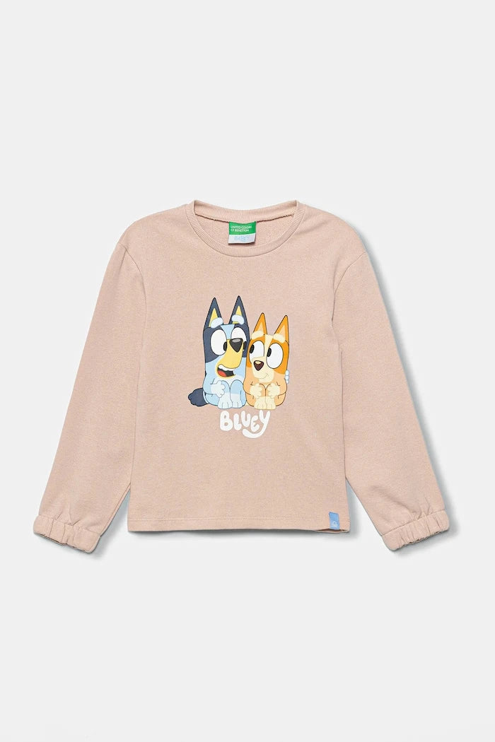 United Colors of Benetton Çocuk Pamuklu Sweatshirt