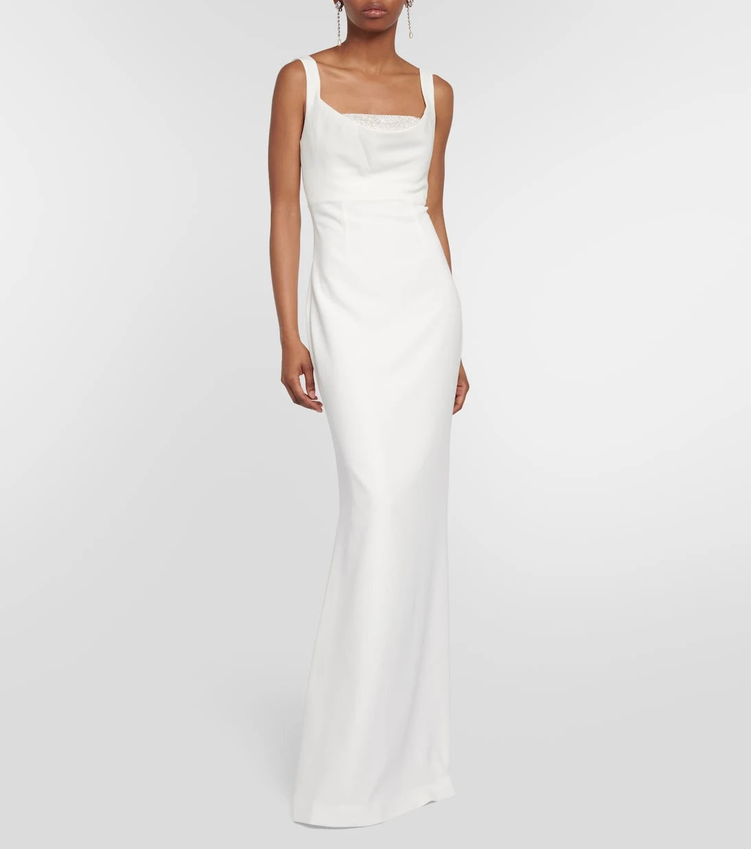 Roland Mouret - Embellished crêpe gown