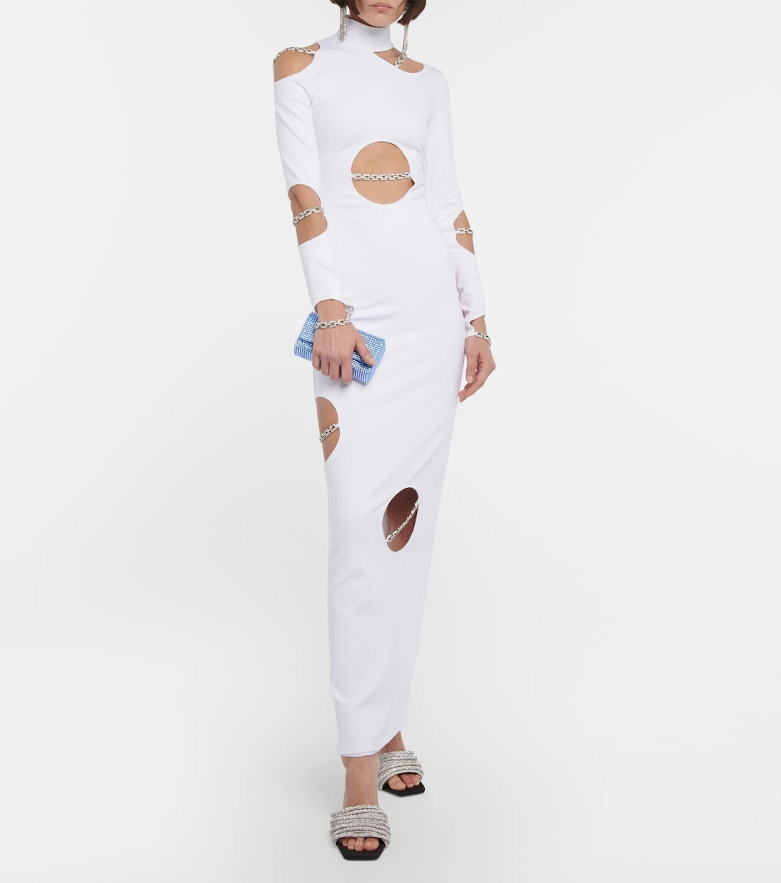Christopher Kane - Embellished cutout maxi dress
