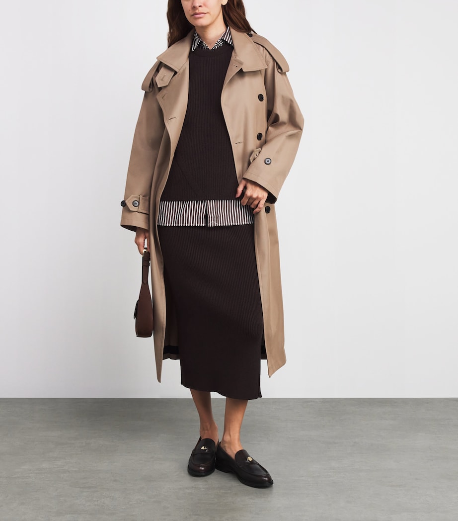 Johnstons Of Elgin Brown Cashmere-Blend Knitted Tank Top