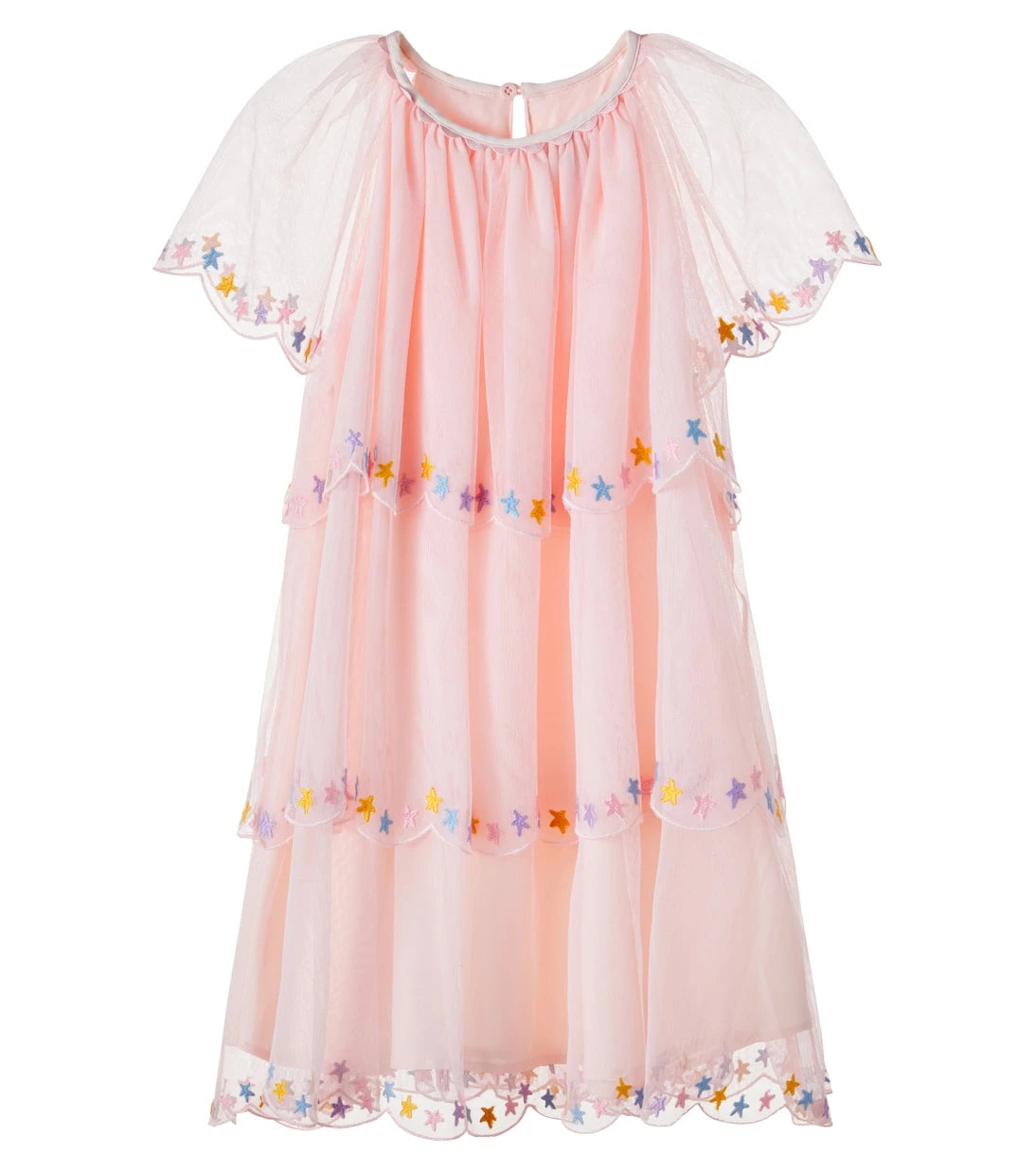 Stella McCartney Kids - Embroidered tulle dress