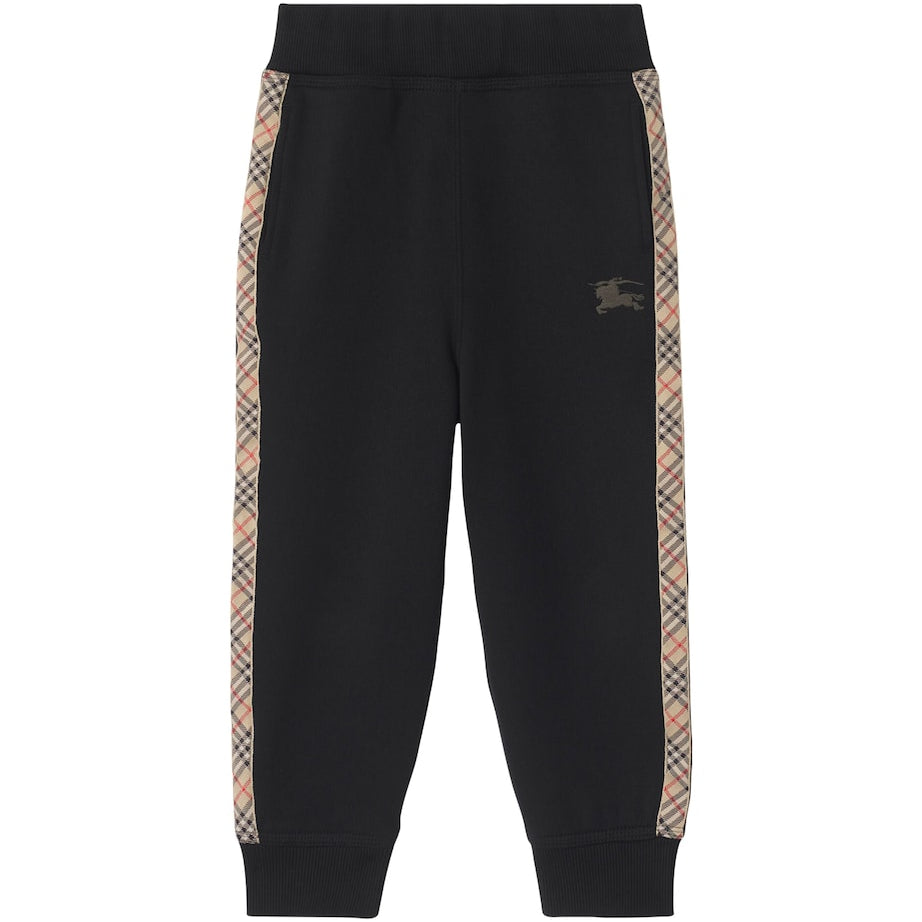Burberry Kids Cotton Check-Trim Sweatpants (3-12 Years)