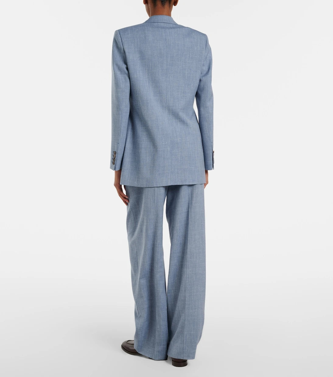 Loro Piana - Hector wool, silk, and linen wide-leg pants