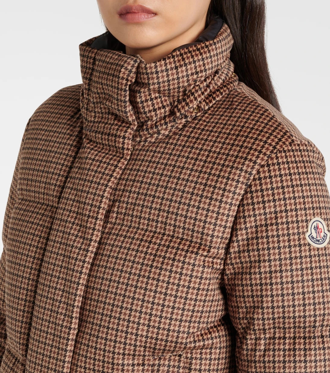 Moncler - جاكيت كويرزي مبطن بتصميم المربعات الصغيرة
