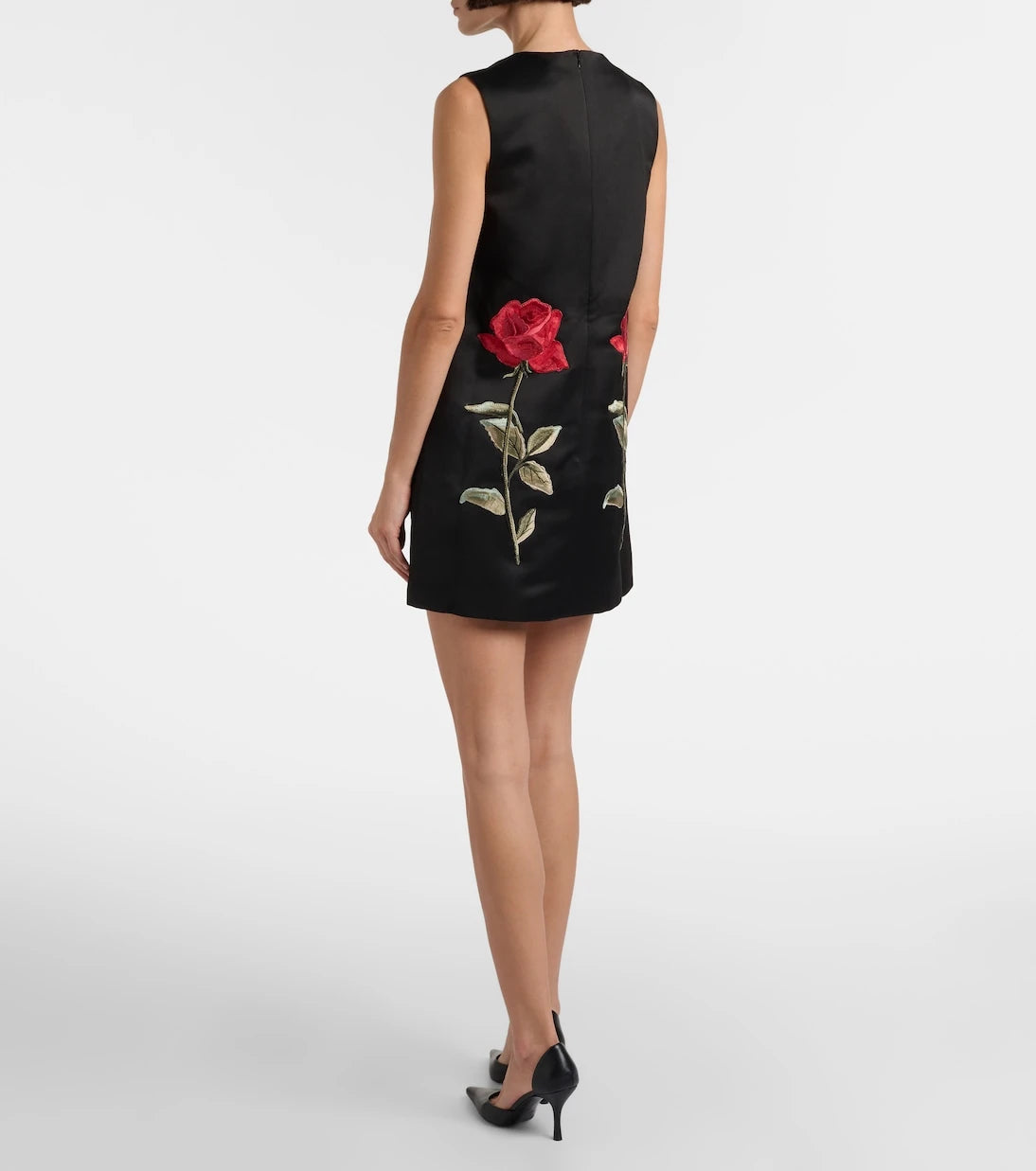 Leo Lin - Yvonne floral embroidered minidress