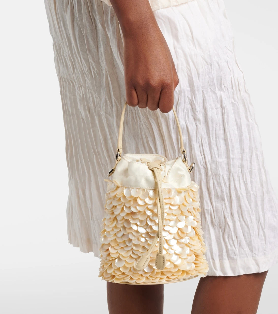 Staud - Lila Mini embellished bucket bag