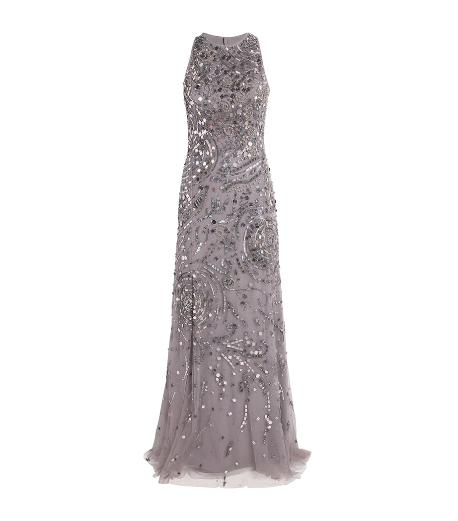Zuhair Murad Silver Embellished Gown