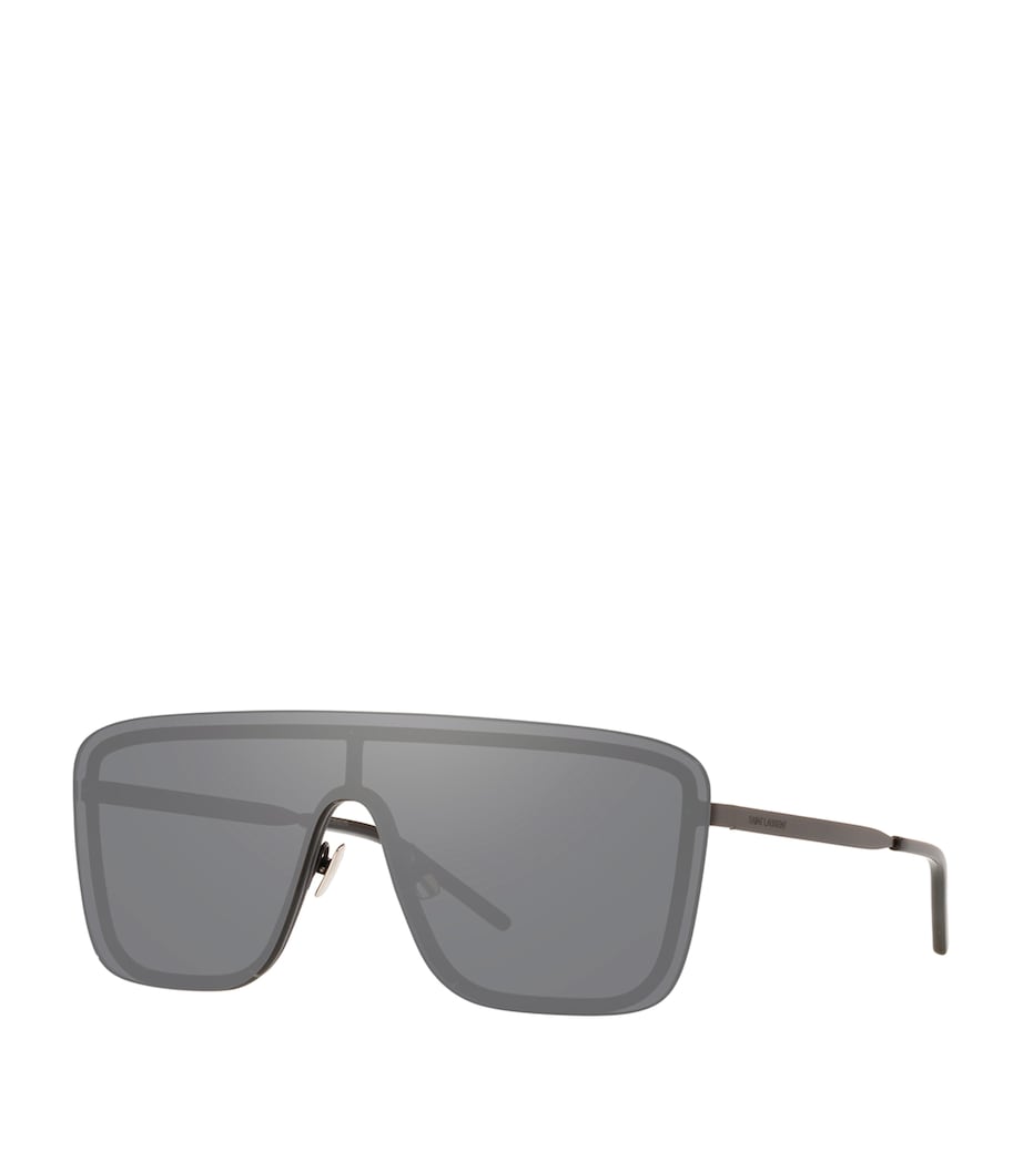 Saint Laurent Black Aviator Sunglasses