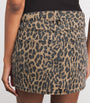 Brown Leopard Good 90s Mini Denim Skirt