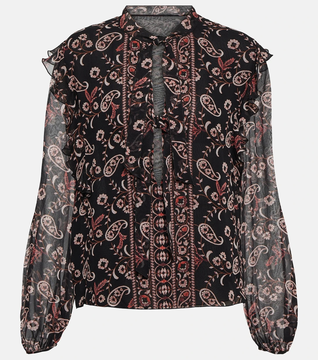 Giambattista Valli - Printed silk blouse
