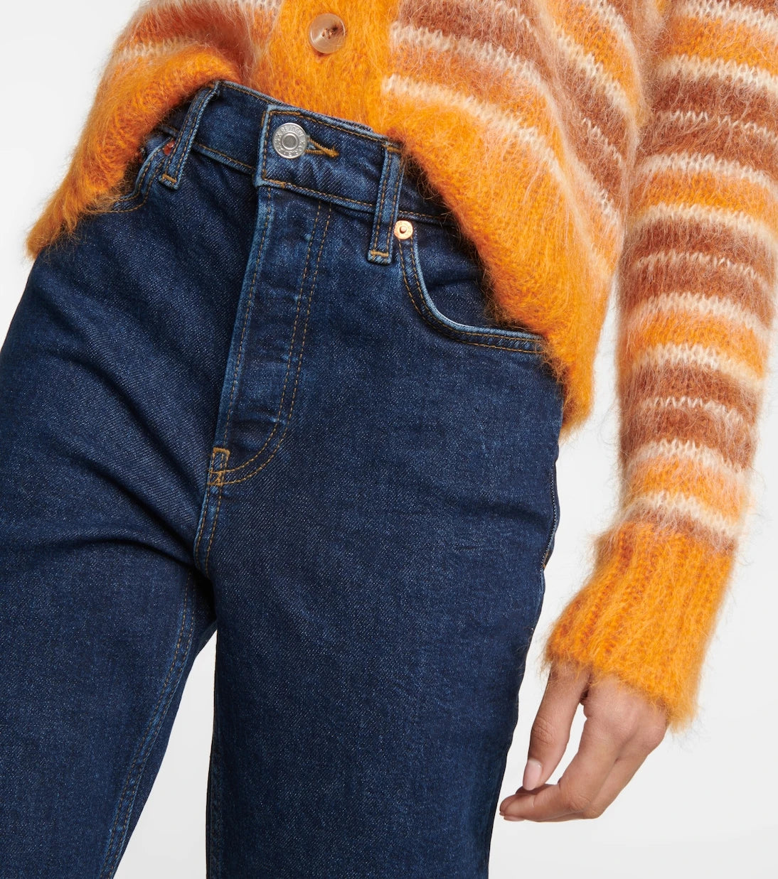Re/Done - ‘90s high-rise cropped skinny jeans