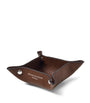 Mini Grained Leather Tidy Tray (9.5cm x 9.5cm)